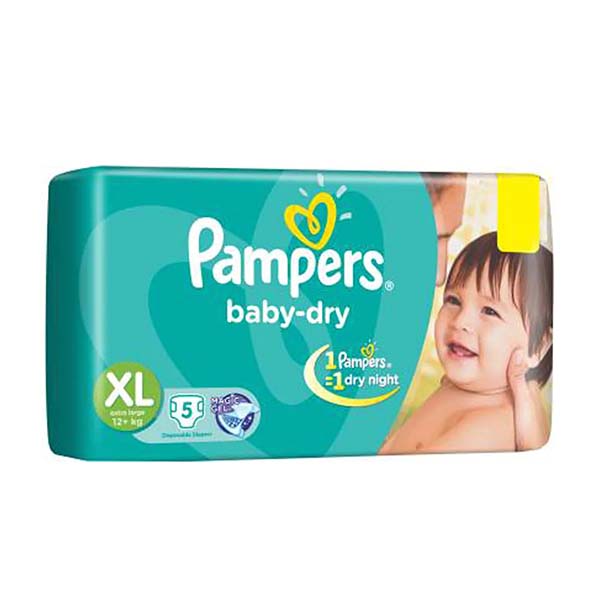 PAMPERS EXTRA LARGE (12-17)KG 5S