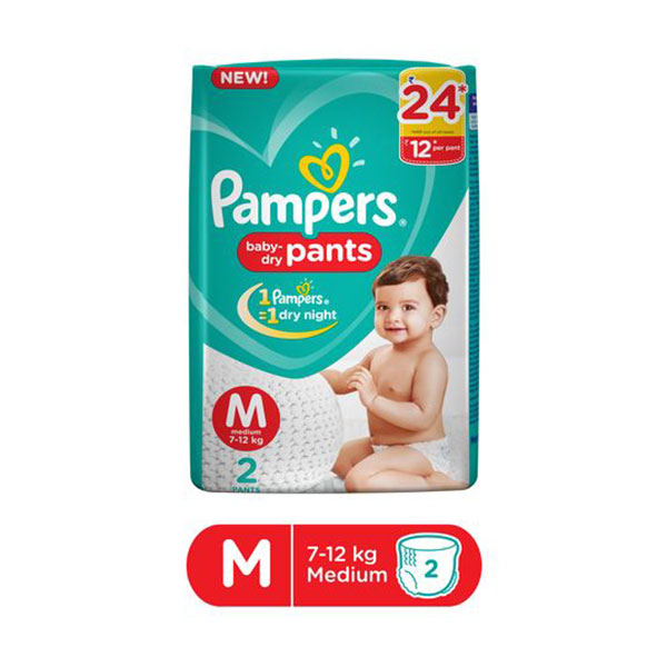 PAMPERS MEDIUM (7-12)KG 2S