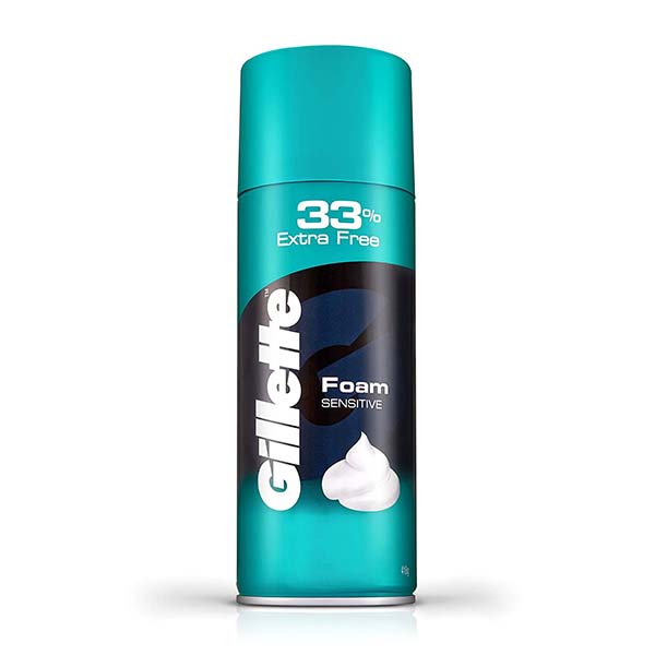 GILLETTE SENSITIVE SKIN FOAM 418GM