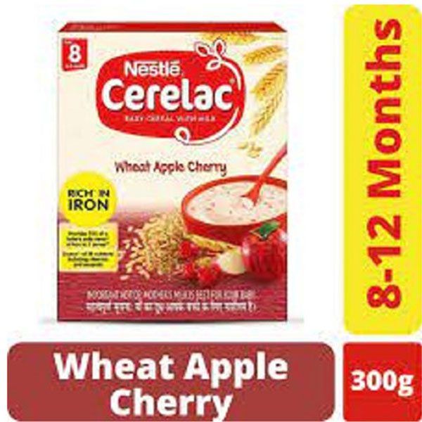 CERELAC   8-12 MONTHS APPLE CHERRY 400GM