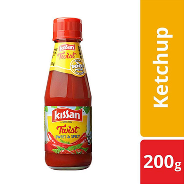 KISSAN TOMATO KETCHUP SWEET SPICY 200GM