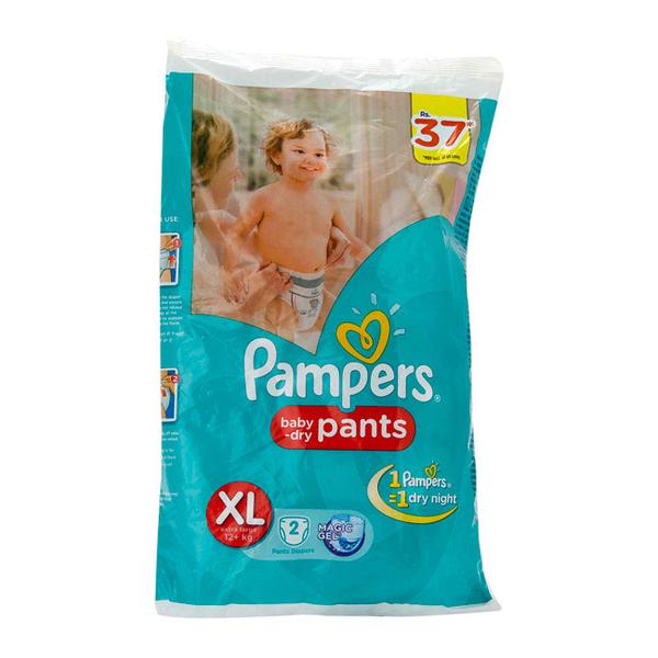 PAMPERS EXTRA LARGE(12KG-17KG) 2S