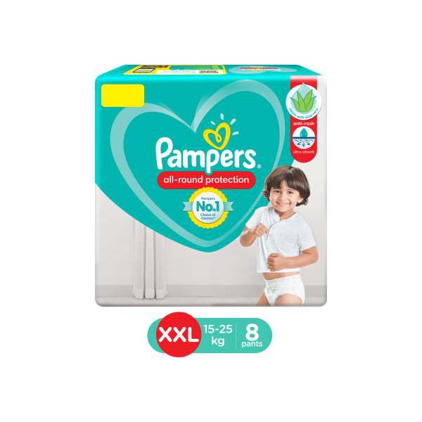 PAMPERS XXL (15-25)KG 8S